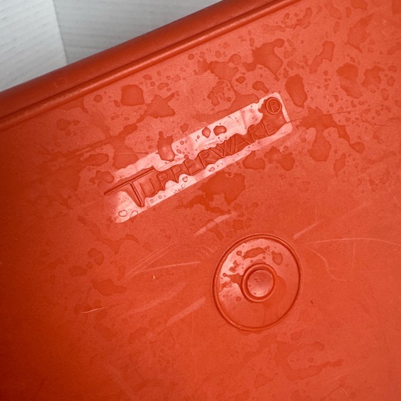 Tupperware Red and White Rectangular Containers - Picture 3 of 6